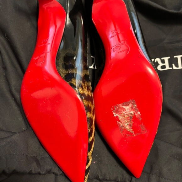 Louboutin leopard mid heel - Picture 4 of 7